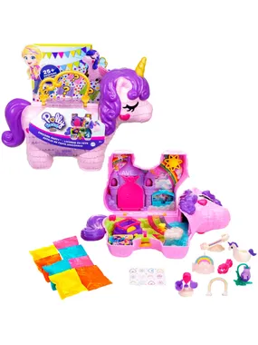Polly Pocket Unicorn Party Playset, Toy Figure