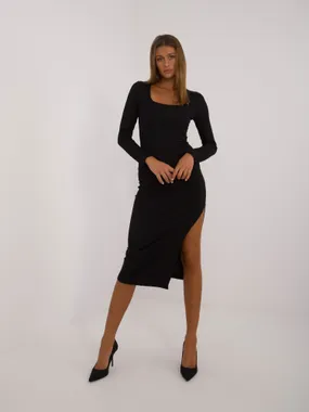 Women's black fitted dress