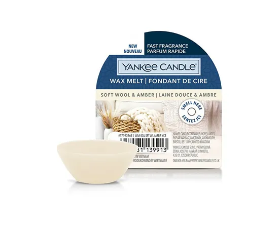 Scented wax Soft Wool & Amber (Wax Melt) 22 g