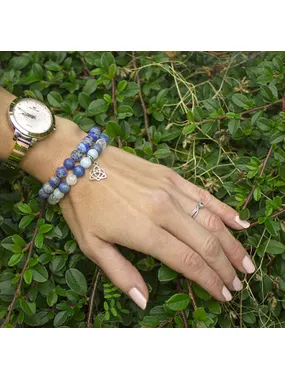 Bead bracelet made of lapis lazuli MINK42 / 17