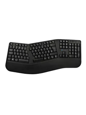 V7 CKW500BTUK Bluetooth ergonomiskās tastatūras un peles kombinācija — Lielbritānijas izkārtojums