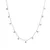 Sparkling silver necklace with cubic zirconia AJNA0033