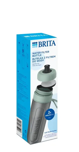 Brita Active zaļa 2-disku filtra pudele