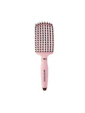 Ovia hair brush hair brush with wild pink hair