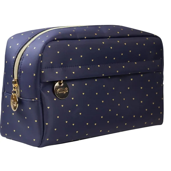 Golden Heart cosmetic bag large