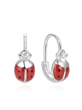 Beautiful girl earrings Ladybugs AGUC2049D
