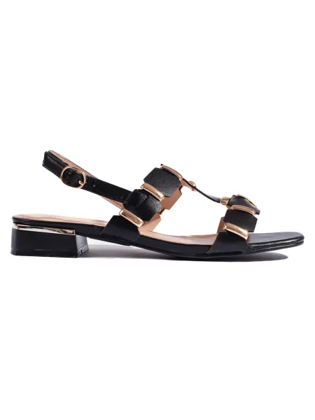 Black stylish women's sandals