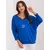 Women's cobalt oversize blouse