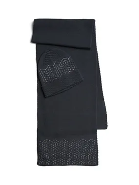 Women's set - hat and scarf PCNASMINE 17152729 Ombre Blue