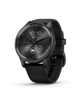 Garmin vivomove Trend LCD 40 mm hibrīds, 254 x 346 pikseļi, skārienekrāns, melns GPS (satelīts)