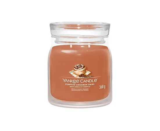 Aromatic candle Signature glass medium Pumpkin Cinnamon Swirl 368 g