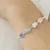 Silver bracelet with gems 1000149800