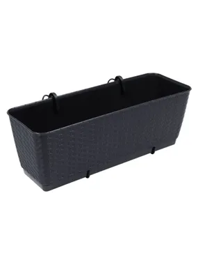 Rattan pot with ratolla hooks DRL500PW anthracite