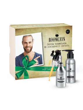 Set #3 of cosmetics for men: beard shampoo 120 ml + beard oil 50 ml