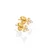 Jac Jossa Soul DE759 Timeless Gold Plated Diamond and Topaz Earrings