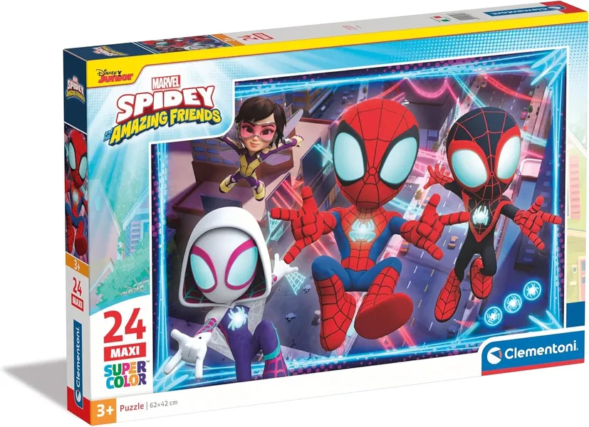 Puzzles 24 elements Maxi Super Color Spidey and His Amazing Friends