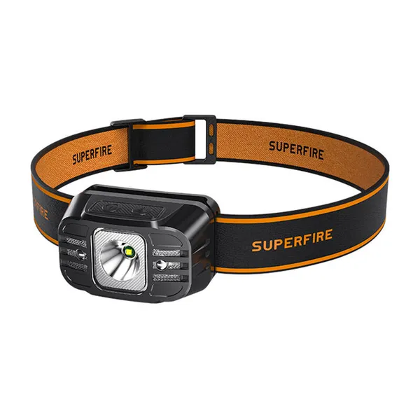 Headlamp Superfire HL75-S, 350lm, USB