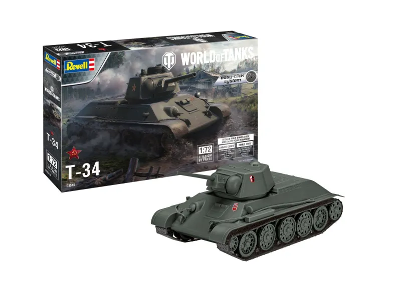 Plastic model Tank T-34 World of Tanks