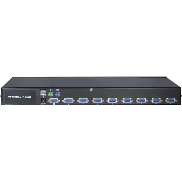 Inter-Tech KVM AS-9108DU KVM switch Rack mounting Black