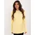 Women's light yellow cable knit sweater