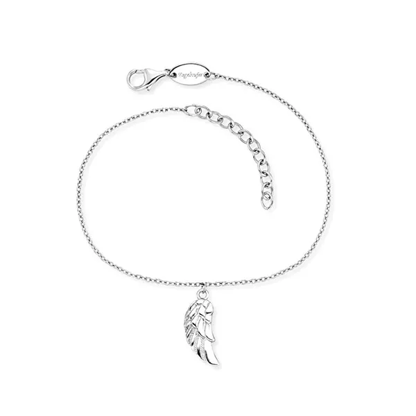 Silver bracelet with an angel wing ERB-FLYWING-H