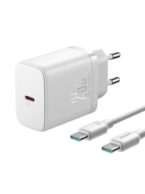 Charger Joyroom JR-TCF11, 25W + Cable CC 1m (White)