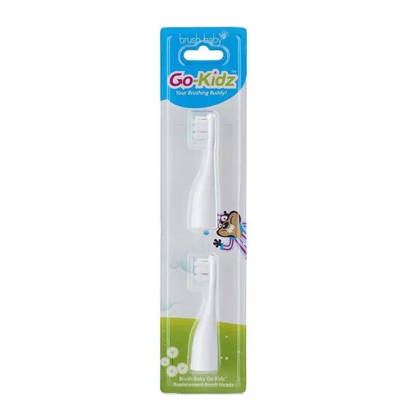 GoKidz sonic travel toothbrush heads for children aged 3-6 years 2pcs.