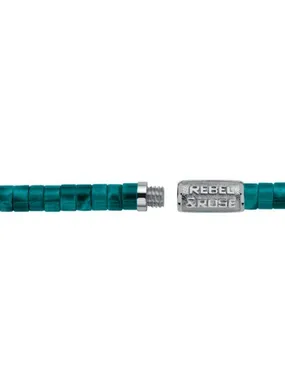 Slices Turquoise Men's Beaded Necklace RR-NL042-S-55