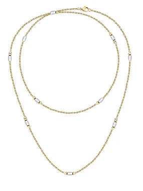 Colori SAXQ02 Double Gold Plated Beaded Necklace