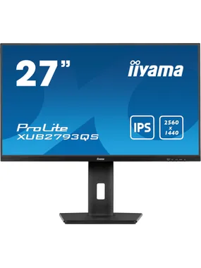 iiyama ProLite XU2793QS-B6 datora monitors 68,6 cm (27") 2560 x 1440 pikseļi 2K Ultra HD LED melns