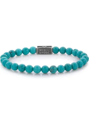 Rebel & Rose Bracelet Turquoise Delight 925 RR-6S001-S-L mens