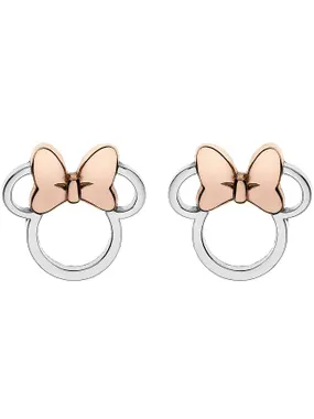 Matching silver bicolor earrings Minnie Mouse E901880TL