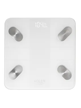 Electronic bathroom scale Adler AD 8186 white