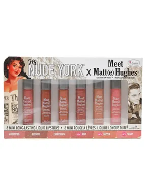 Ms. Nude York x Meet Matt(e) Hughes Mini Liquid Lipstick Set 6x1.2ml