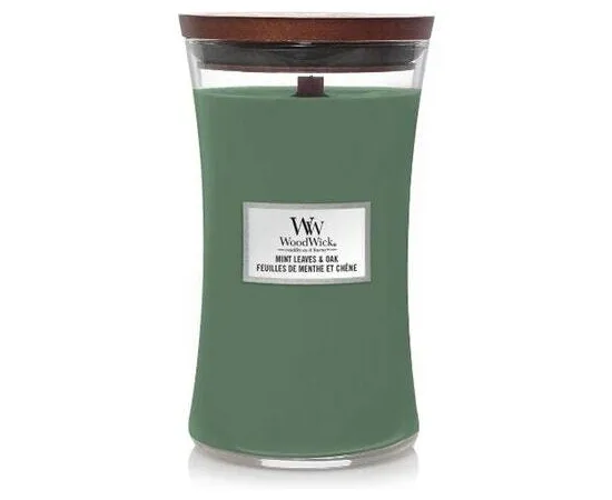Scented candle vase large Mint Leaves & Oak 609.5 g