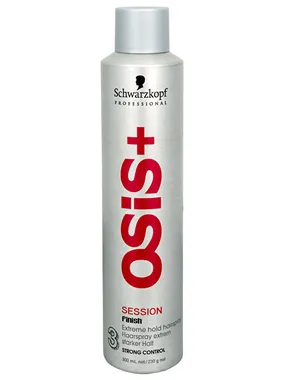 Extremely strong hairspray Session