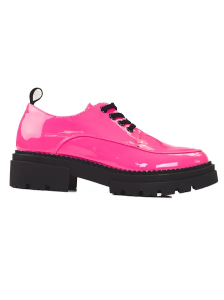 Shelovet pink women's shoes made of patent leather