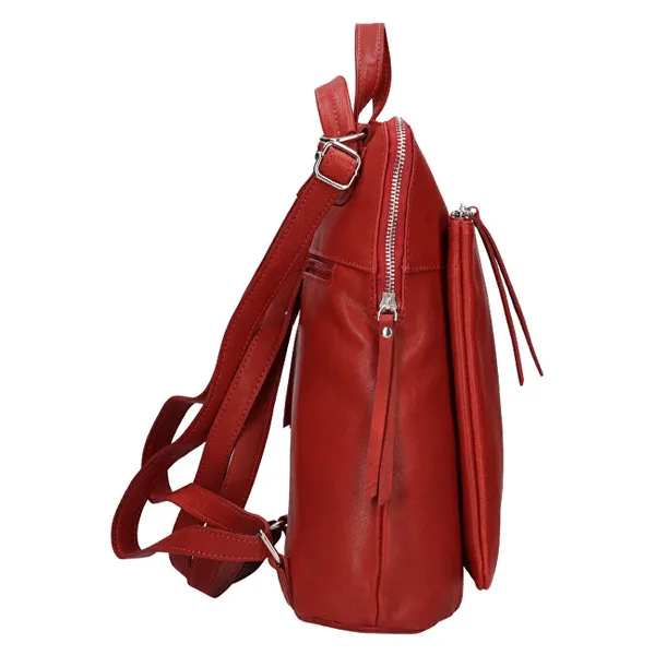 Women's leather backpack BLC-22/1908 Red