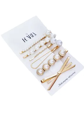 Elegant gold hair pins, 4 pcs.