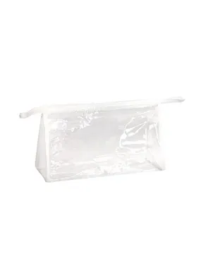 Transparent, waterproof cosmetic bag