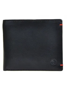 Men's leather wallet 7108 black