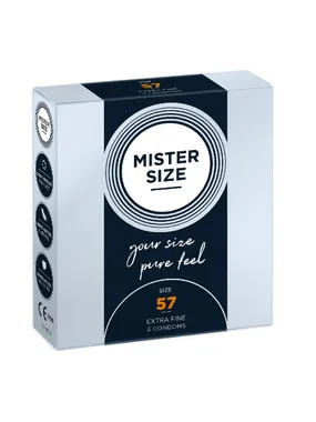 Condoms condoms fitted to size 57mm 3pcs.