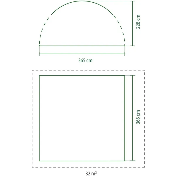 Event Dome Shelter L, 3.65 x 3.65m, pavilion