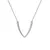 Original silver necklace with diamond Reflect DN159