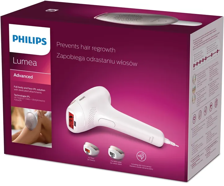 Philips Lumea Advanced SC1998/00 viegls matu noņemšanas līdzeklis Intense impulsa gaismas (IPL) Ziloņkaula krāsa