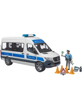 MB Sprinter police emergency vehicle with light & sound module, model vehicle