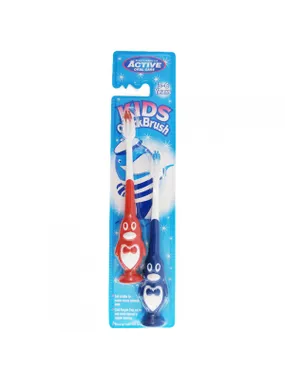 Kids Quick Brush 3-6 Years toothbrushes for children Penguin 2pcs.
