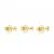 Cool Joy 1003190300 gold-plated stud earrings set