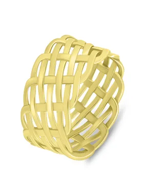 Solid Gold Plated Ring RI065Y