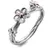 Silver flower ring Forget me not DR214